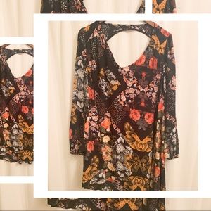 Haute Hanger Black Floral Dress boutique brand